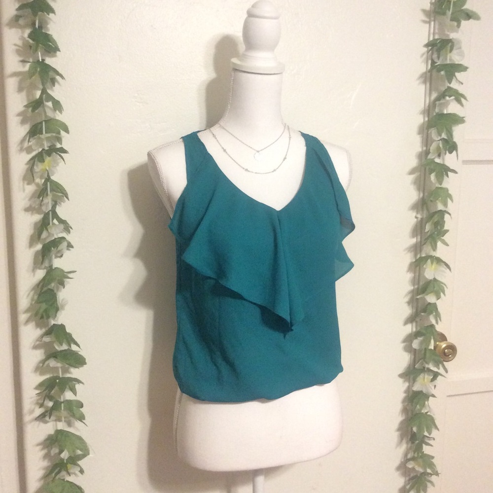 ❌SOLD❌Dark Green/Teal Blouse